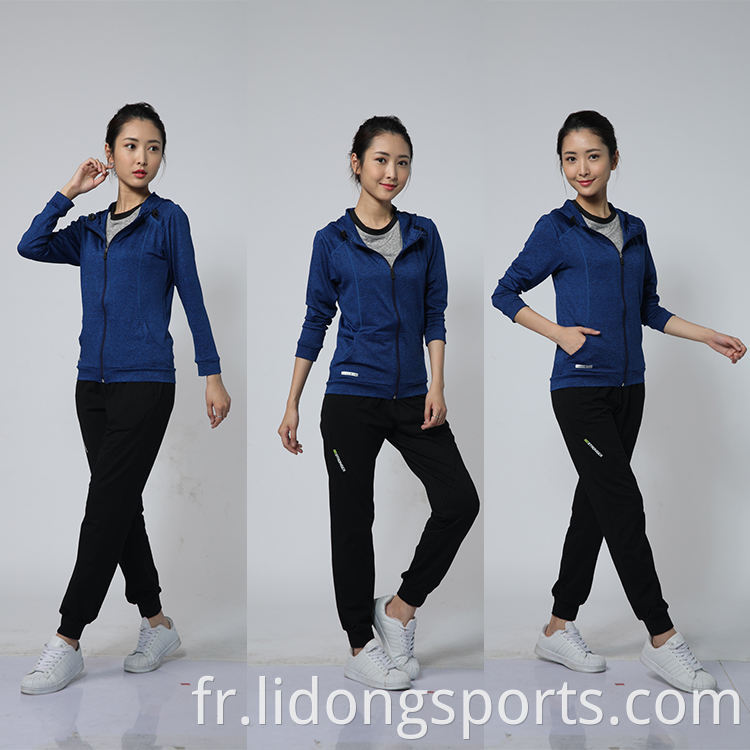 Lidong concevoir votre propre longue zipper slim de survêtement.